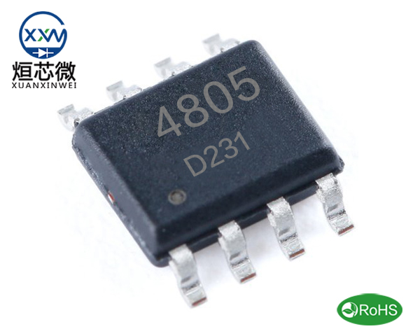 AO4805場(chǎng)效應(yīng)管,AO4805參數(shù)中文資料