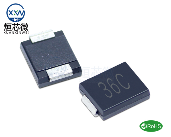 1.5SMC36CA參數,TVS二極管1.5SMC36CA瞬態抑制二極管
