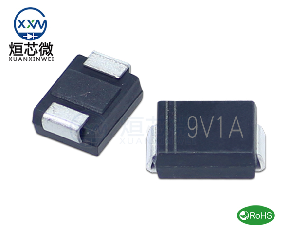 P6SMB9.1A參數,TVS二極管P6SMB9.1A瞬態(變)抑制二極管